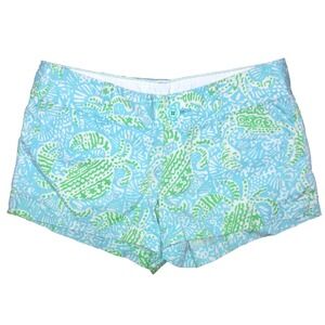 Lilly‎ Pulitzer The Walsh Shorts Women's 00 Get Cracking Blow Rise Crab Print